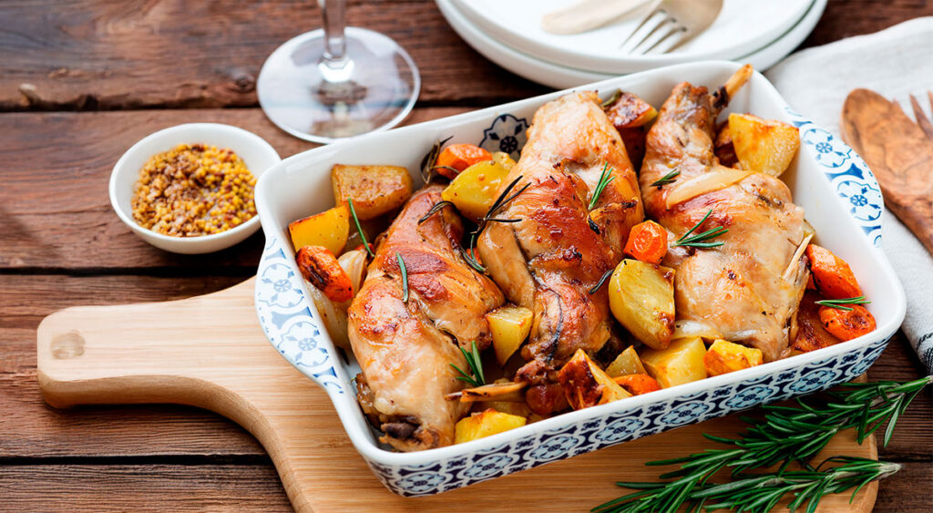 Cocinar carne de conejo ​guisada​​ ​