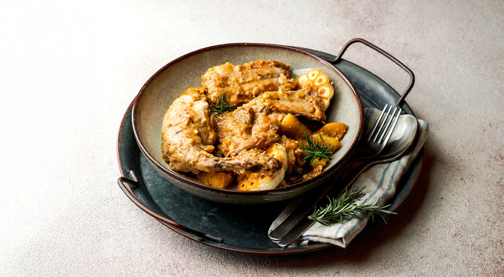 Deliciosa receta de carne de conejo